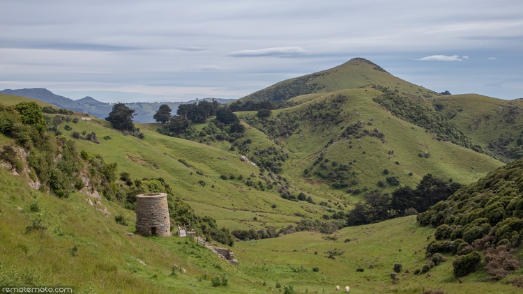 Historic lime kilns on the Otago Peninsula.